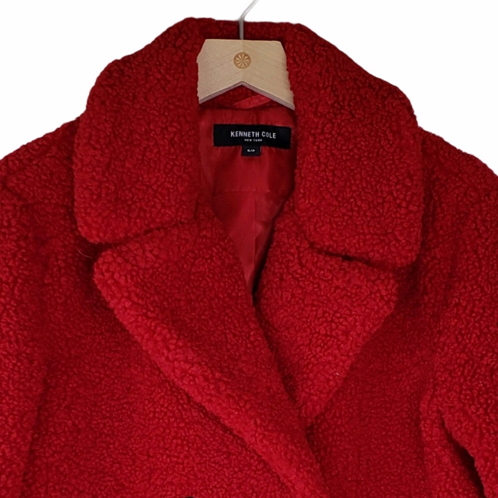Kenneth Cole NY Sherpa Teddy Bear Coat  NWT - Picture 9 of 13